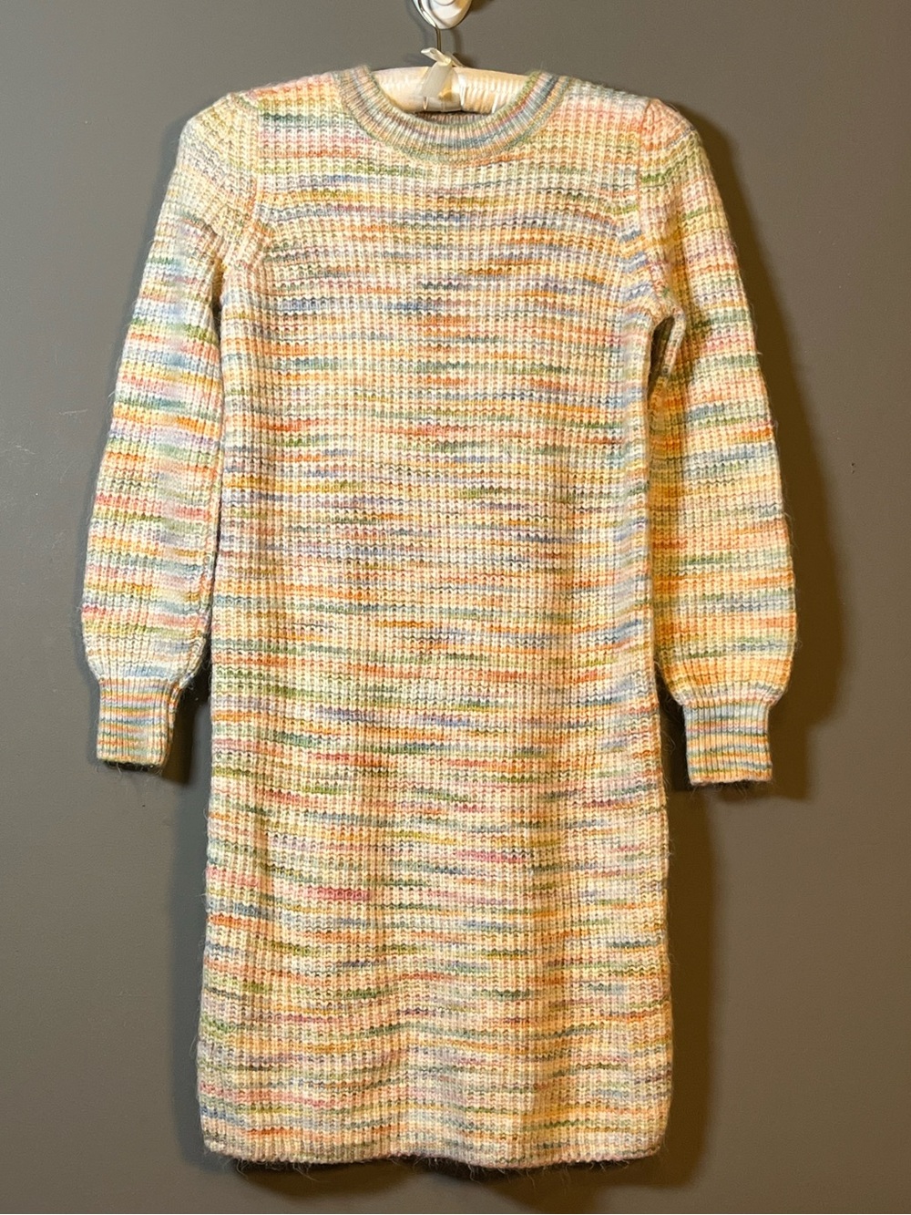 LOFT Pastel Multicolor Knit Sweater